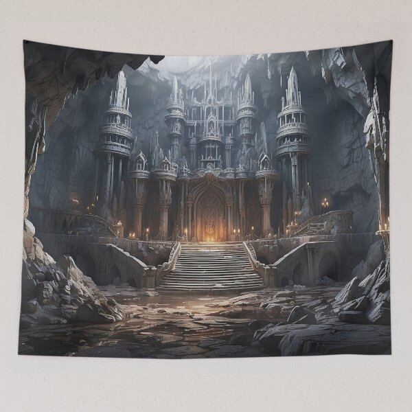 Item preview, Fantasy Cave Castle of a Forgotten Kingdom - 2 designed and sold by nyathiwa.