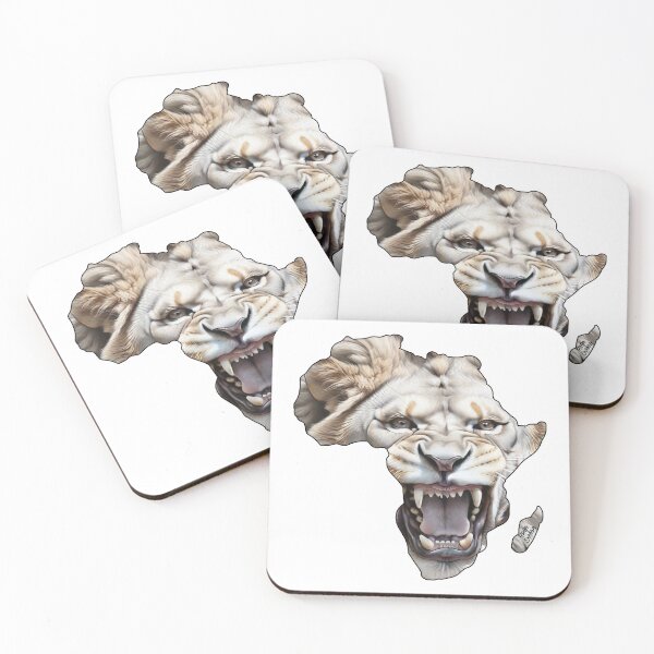 Item preview, White King of the Beasts; Mother Continent; Africa; designed and sold by StickerApe.
