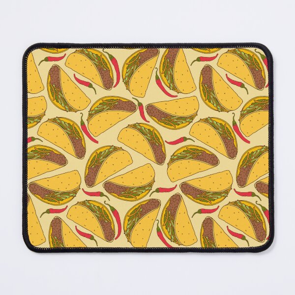Item preview, Tacos and Chillies Food Pattern designed and sold by HotHibiscus.