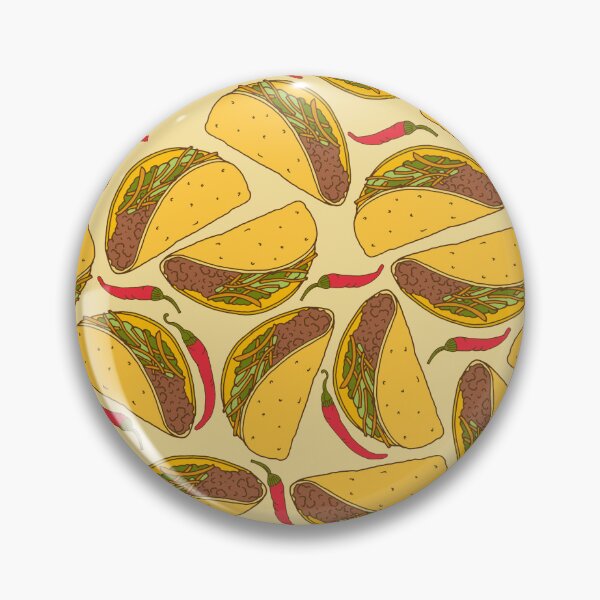 Item preview, Tacos and Chillies Food Pattern designed and sold by HotHibiscus.