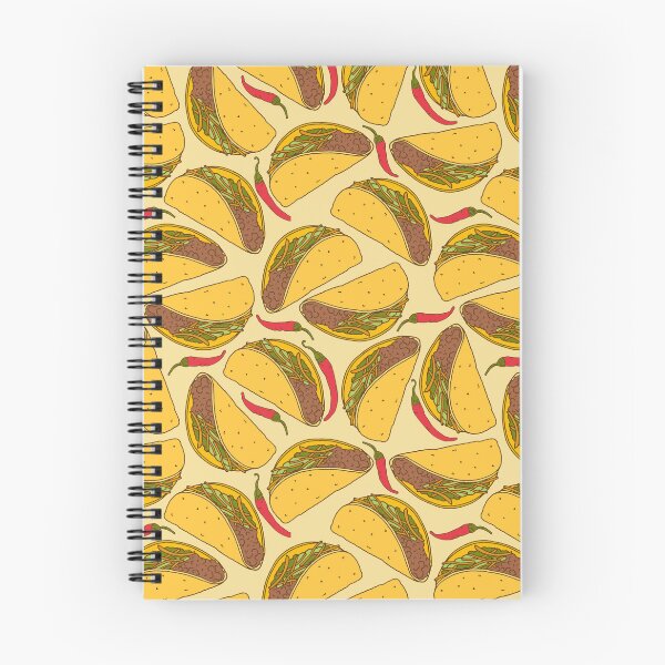 Item preview, Tacos and Chillies Food Pattern designed and sold by HotHibiscus.