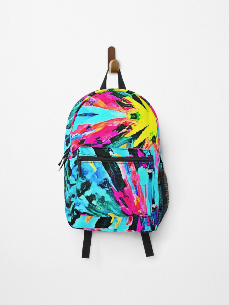 Thumbnail 1 of 3, Backpack, Abstract Colorful Glow Pattern designed and sold by Unique-Design-4.
