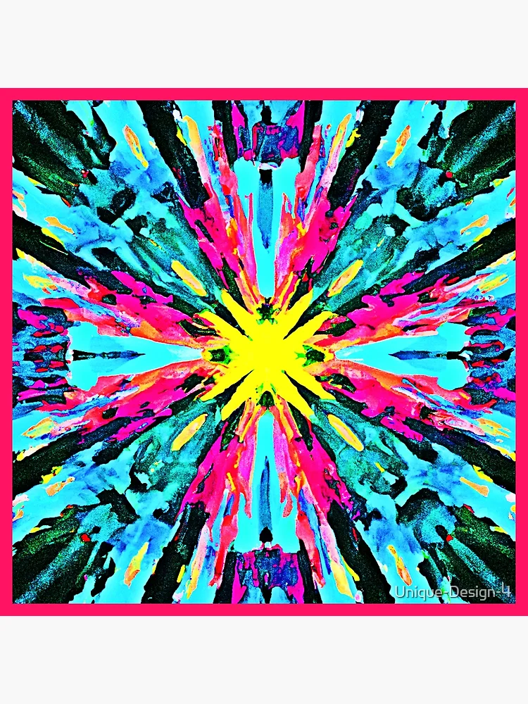 Thumbnail 3 of 3, Poster, Abstract Colorful Glow Pattern designed and sold by Health And Fitness Posts e-Store.