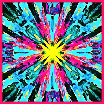 Artwork thumbnail, Abstract Colorful Glow Pattern by Health And Fitness Posts e-Store
