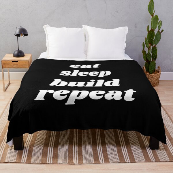 Item preview, Cute Eat Sleep Build Repeat quote, Building Blocks Bricks Master Builder designed and sold by Modren-design.