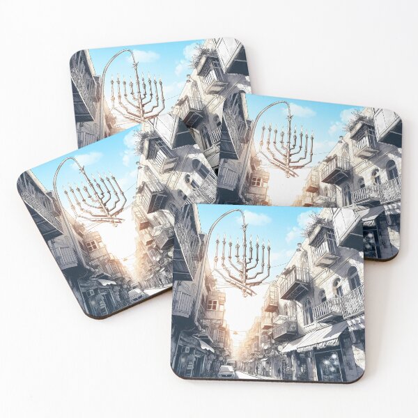 Item preview, Street Hanukkiah in Israel designed and sold by ofanaim.