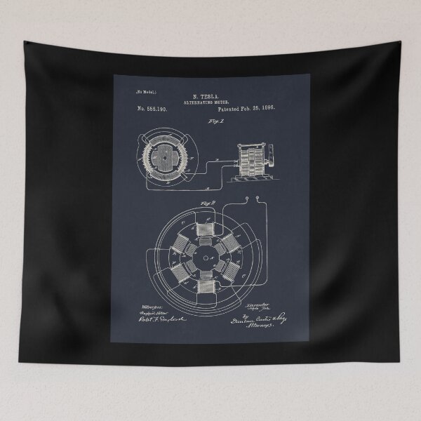 Item preview, 1896 Tesla Alternating Motor patent designed and sold by My Digital Mind.