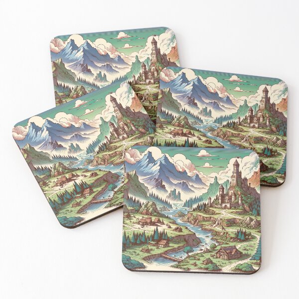 Item preview, Fantasy Land Drawing designed and sold by unrealartwork.