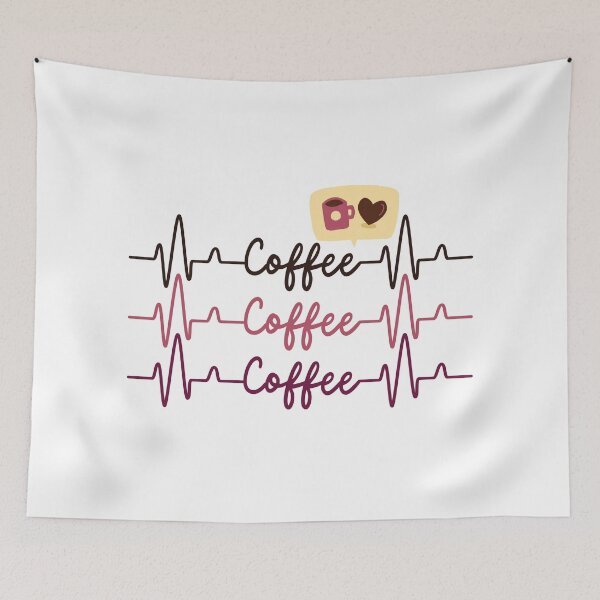 Artikelvorschau, Herzschlag für Kaffee entworfen und verkauft von Fancyc.