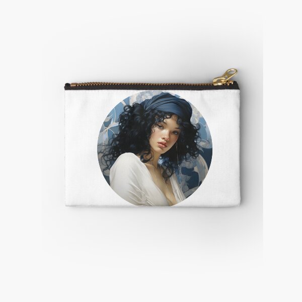 Item preview, Beautiful Woman in Blue, Chinoiserie Blue and White designed and sold by gemneye.