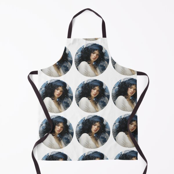 Item preview, Beautiful Woman in Blue, Chinoiserie Blue and White designed and sold by gemneye.
