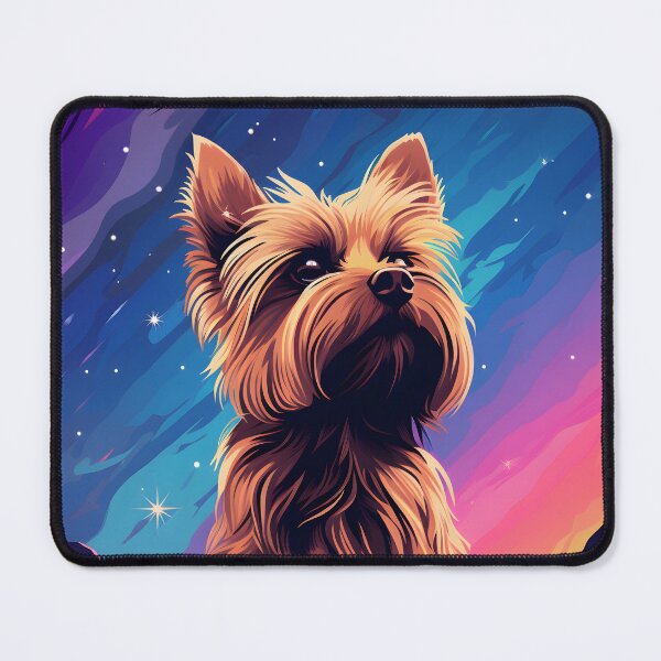Item preview, Yorkshire Terrier Looks Up at the Night Starry Sky designed and sold by Je-we.