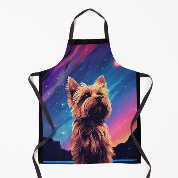 Item preview, Yorkshire Terrier Looks Up at the Night Starry Sky designed and sold by Je-we.