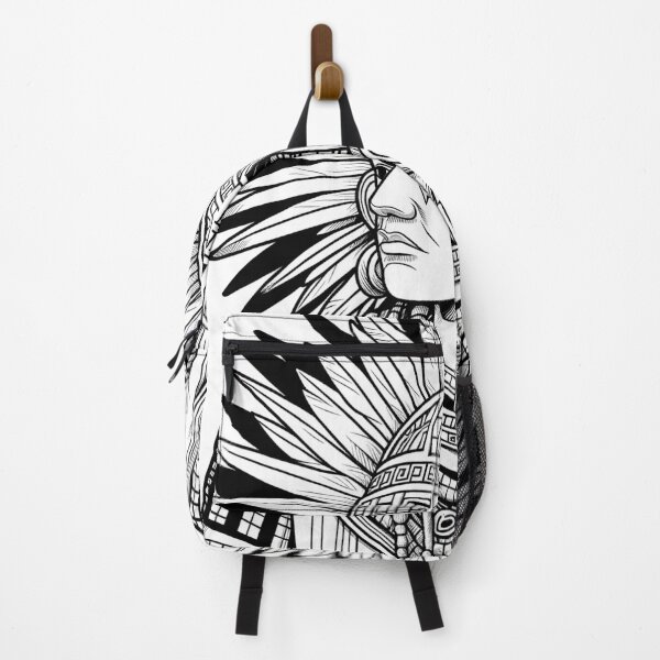 Item preview, monochrome Aztec Theme Art designed and sold by Luna's Home Decor & Apparel.