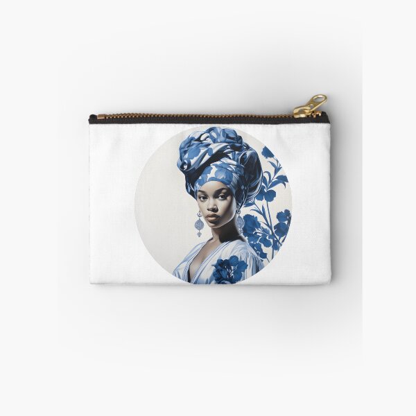 Item preview, Beautiful Woman in Blue, Chinoiserie Blue and White designed and sold by gemneye.