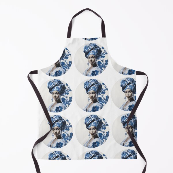 Item preview, Beautiful Woman in Blue, Chinoiserie Blue and White designed and sold by gemneye.