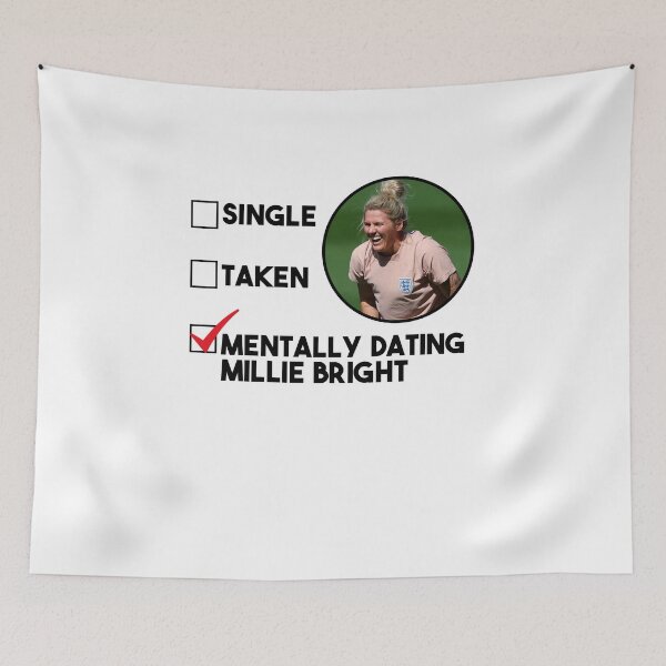 Item preview, Mentally Dating Millie Bright,Funny Tea Coffee Football mug Gift designed and sold by POPCulturejb.