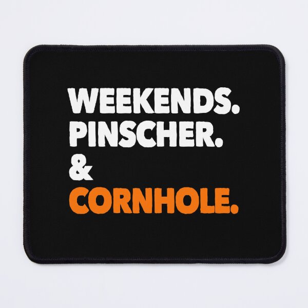 Item preview, Weekends Doberman Pinscher Cornhole Gift  designed and sold by Guarddogdrive.