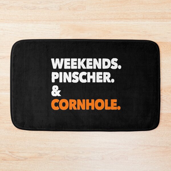 Item preview, Weekends Doberman Pinscher Cornhole Gift  designed and sold by Guarddogdrive.