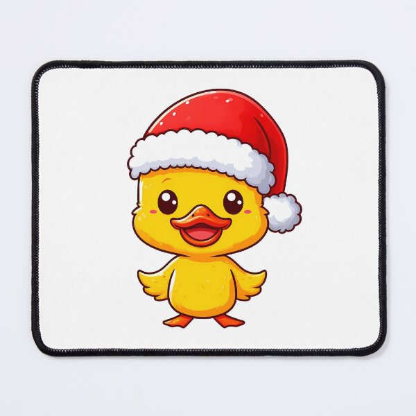 Item preview, Cute Santa Duckling Tangled Up In Christmas Tree Lights designed and sold by Lyssarien.