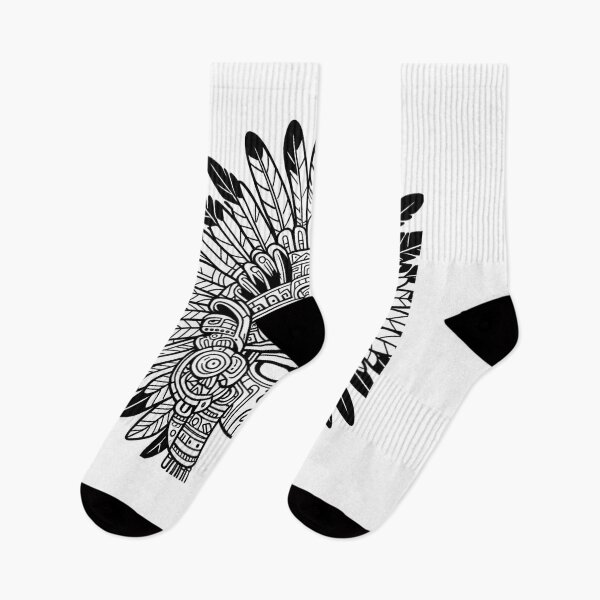 Item preview, monochrome Aztec Theme Art designed and sold by Luna's  Home Decor & Apparel.