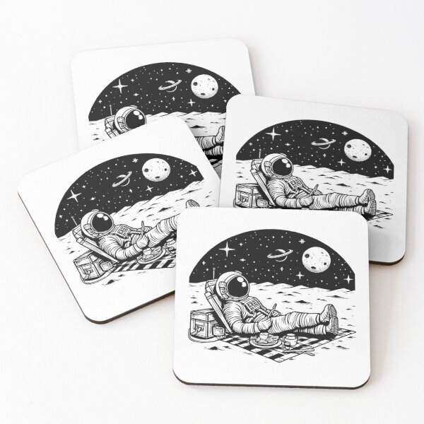 Item preview, Astronauts having a picnic designed and sold by yumi86.
