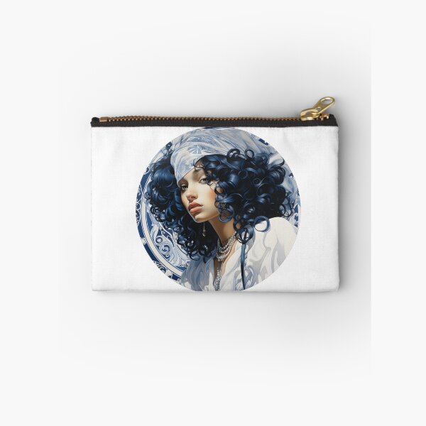 Item preview, Beautiful Woman in Blue, Chinoiserie Blue and White designed and sold by gemneye.