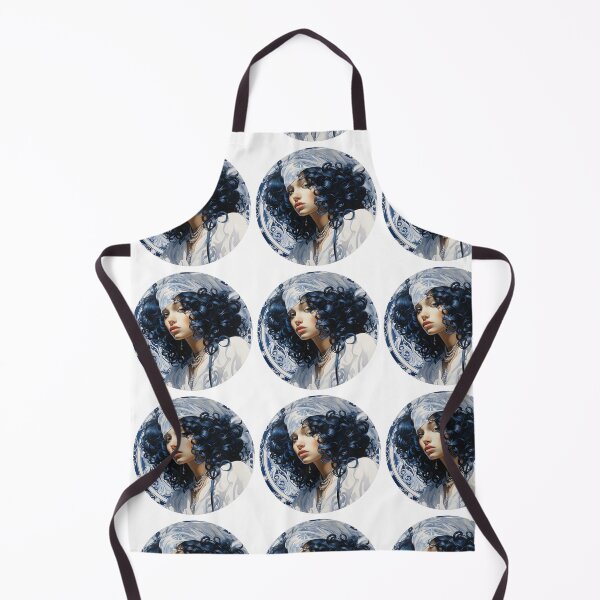 Item preview, Beautiful Woman in Blue, Chinoiserie Blue and White designed and sold by gemneye.