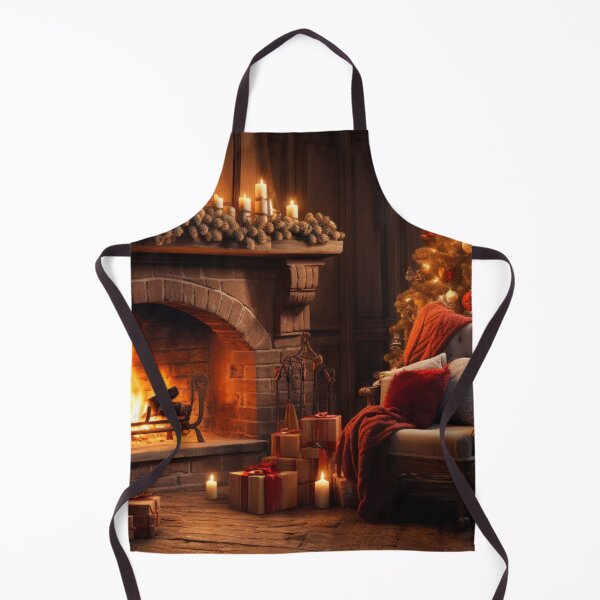 Item preview, Waiting for Christmas | A big Christmas tree in a cozy room with a fireplace. designed and sold by Cris888.