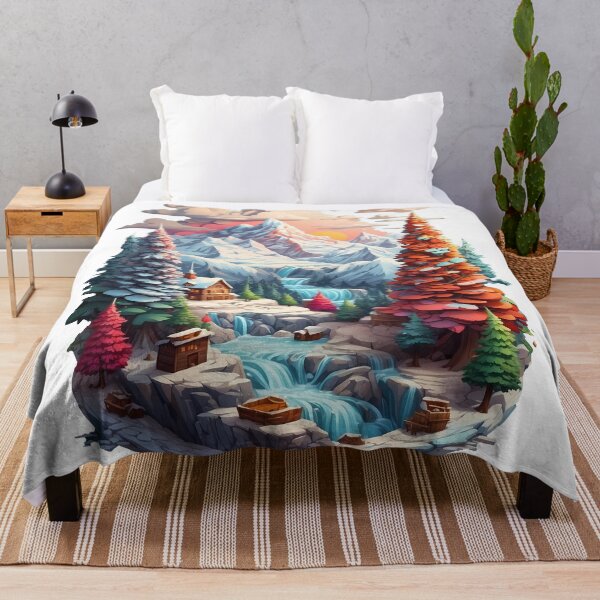 Item preview, Distant view of mountains and forest in winter. designed and sold by wplamkung.
