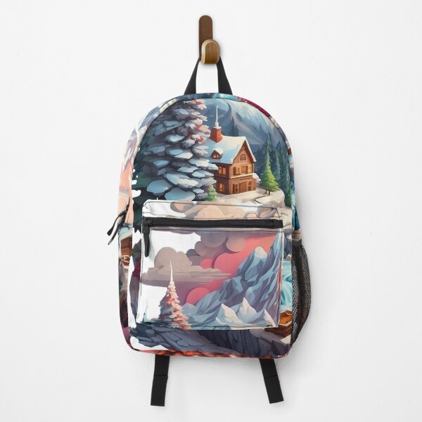 Item preview, Distant view of mountains and forest in winter. designed and sold by wplamkung.