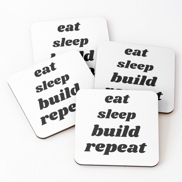 Item preview, Cute Eat Sleep Build Repeat quote, Building Blocks Bricks Master Builder designed and sold by Modren-design.