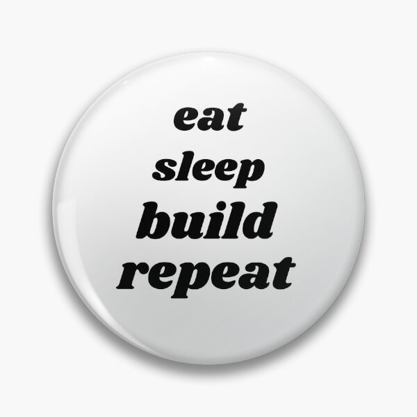 Item preview, Cute Eat Sleep Build Repeat quote, Building Blocks Bricks Master Builder designed and sold by Modren-design.