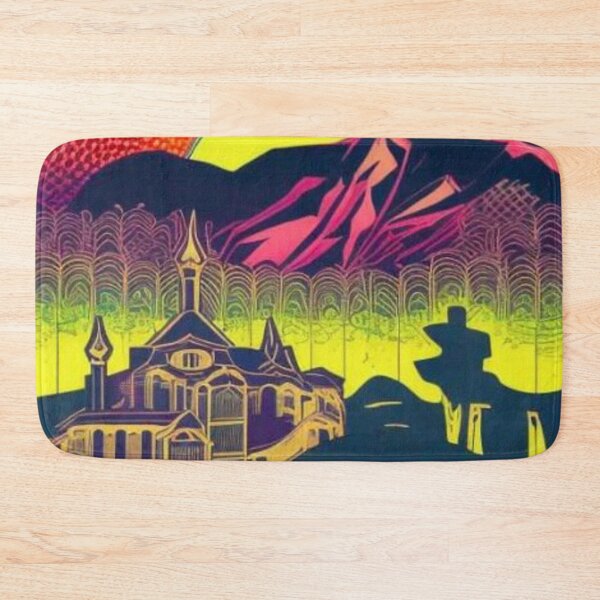 Item preview, Mountain Temple at sunset designed and sold by George Hutton Hunter.