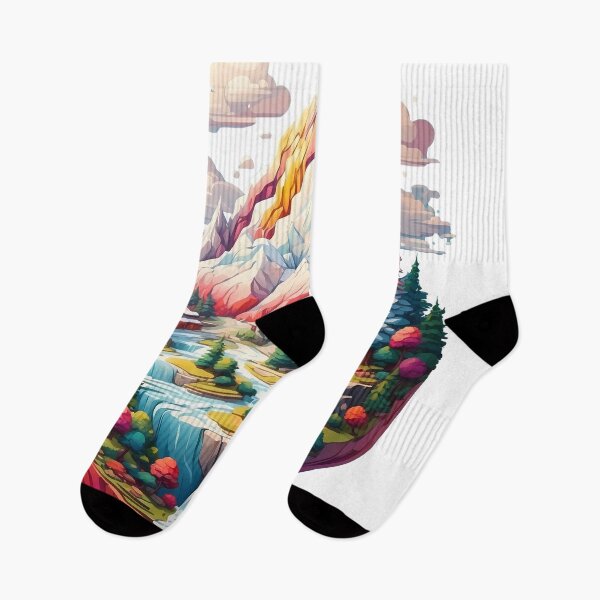 Item preview, Distant view of mountains and forest in winter. designed and sold by wplamkung.
