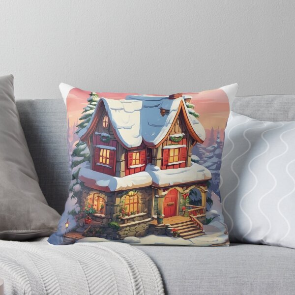 Artikelvorschau, Neujahrsillustration einer Schneekugel mit einem Holzhaus entworfen und verkauft von wplamkung.