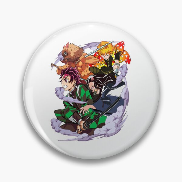 Demon Slayer: Kimetsu no Yaiba Tanjiro & Giyu Pin Badge Set