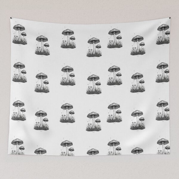 Item preview, psuchodelic mushrooms patern Psilocybe designed and sold by AAcrew.