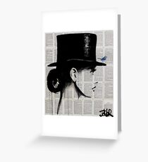 top hat Greeting Card