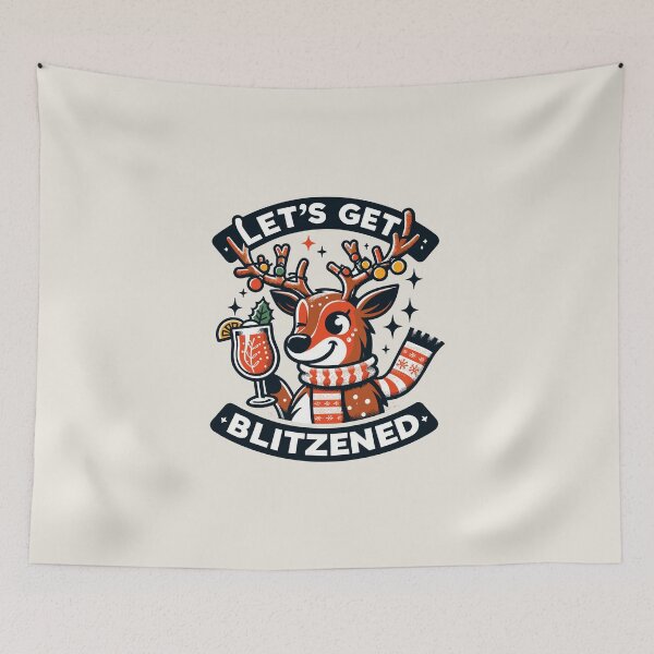 Item preview, Reindeer's Festive Cheer - Let's Get Blitzened designed and sold by Bratak.