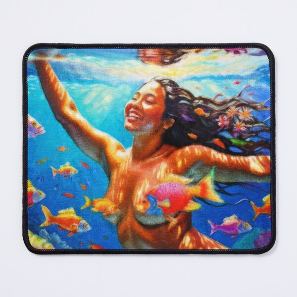 Item preview, Blissful Happiness Underwater - Pacific Islands Series designed and sold by AUTHENTIC AMERICANA ARTS.