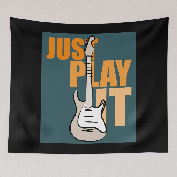Item preview, Just Play It, Line Art Sketch Drawing of Electric Guitar designed and sold by CJansuebsri.
