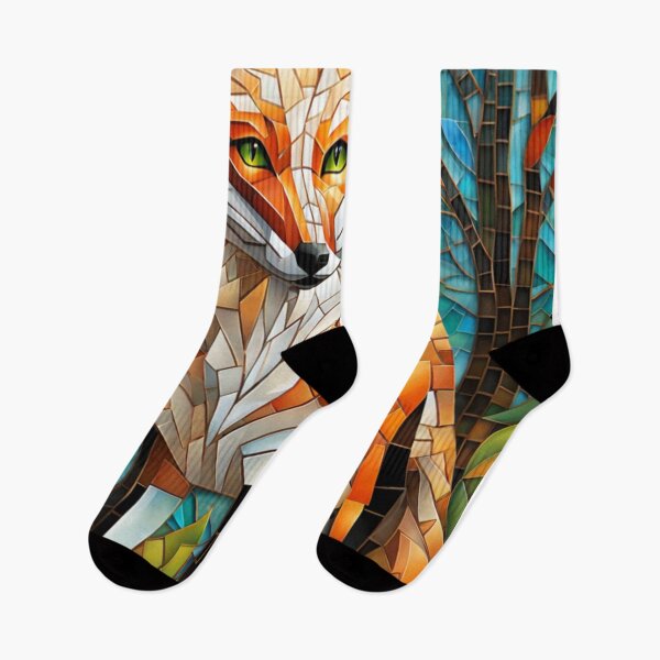 Item preview, Hermoso diseño de arte mosaico Zorro en el bosque designed and sold by Butler in the Home.
