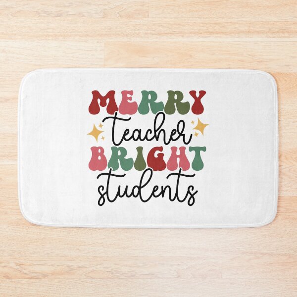Item preview, Merry Teacher, Bright Students - Inspirational Classroom designed and sold by EsteticaVerus.