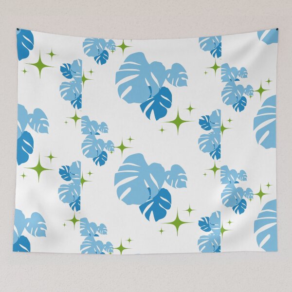 Item preview, Planta Monstera en azul designed and sold by debielongakit.