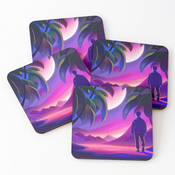 Item preview, Moonlit Reverie: Gazing at the Purple Night designed and sold by WhimsyRealm.