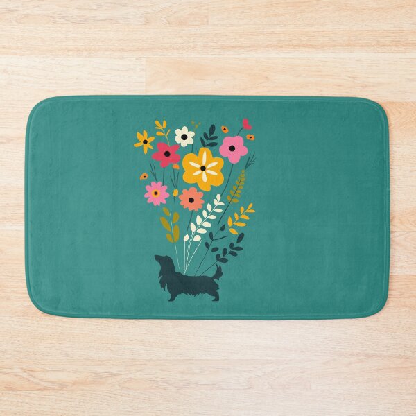 Item preview, Longhaired Dachshund Floral designed and sold by Hic21.