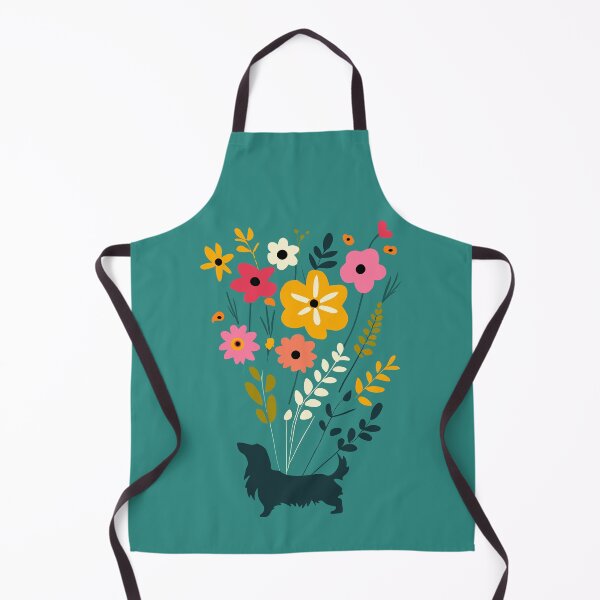 Item preview, Longhaired Dachshund Floral designed and sold by Hic21.