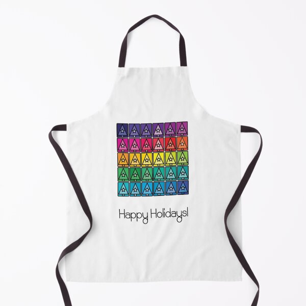 Artikelvorschau, Happy Holidays!  Rainbow forest on white. entworfen und verkauft von mariahmcmo.