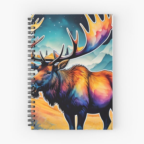 Item preview, Watercolor moose and flowers designed and sold by Nolan6.